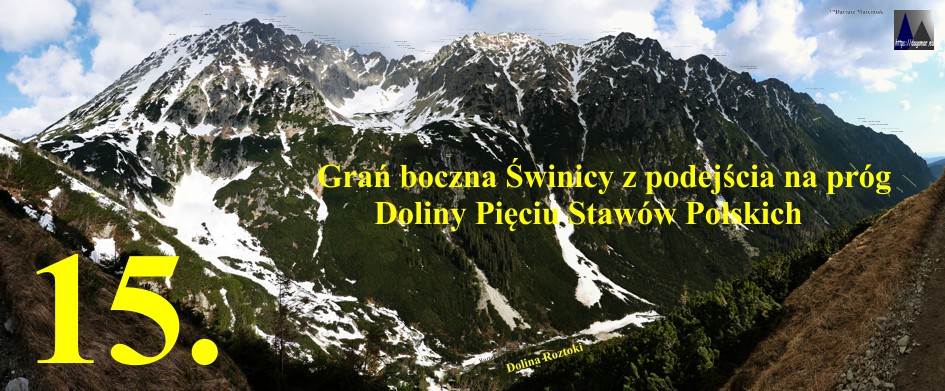 Widok z progu Doliny Pięciu Stawów